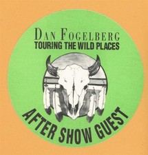 Dan Fogelberg 1991 The Wild Places Concert Tour AFTER SHOW Backstage Pass