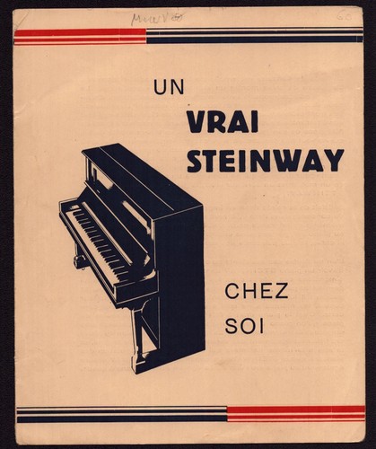 Publicité piano steinway - publicité,