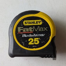 Working Used Stanley FatMax Tape Measure 25’ BladeArmor 33-725 with Belt Clip