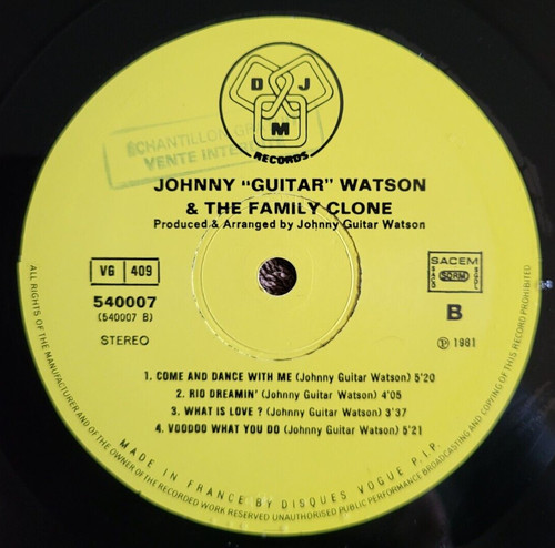 Johnny guitar watson 33t - lp,