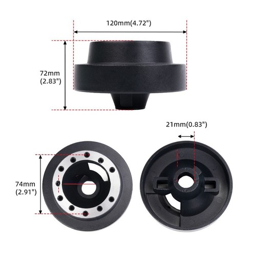 Adaptateur moyeu court - , volant