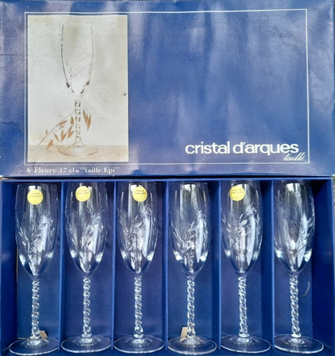 Cristal arques flûtes a - cristal, d'arques