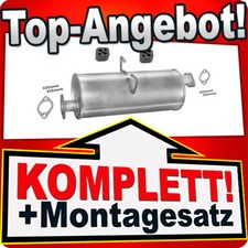 Silencieux central pour échappement KIA K2700 2.7D 80ch à partir de 2002