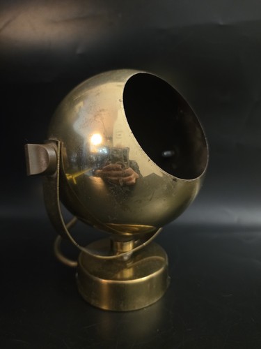Lampe vintage dorée - lampe,
