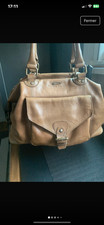 sac a main ikks marron en cuir 