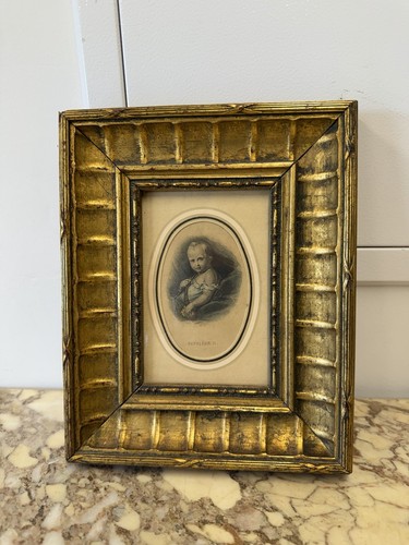 Cadre vintage doré napoléon - cadre,
