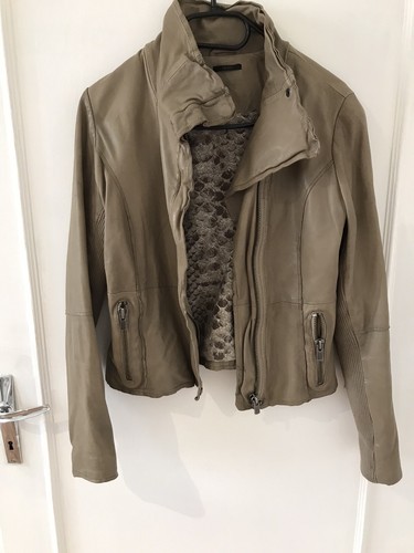Veste cuir femme ikks - femme, kaki