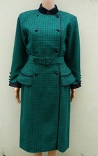 robe manteau cachemire laine haute couture NINA RICCI 38/M