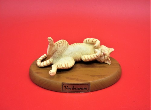 Chat tigré résine sur - résine,