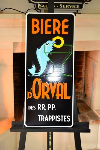 Plaque émaillée biere - plaque, d'