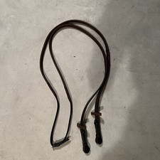 Rambo Micklem Reins Horse Size Brown