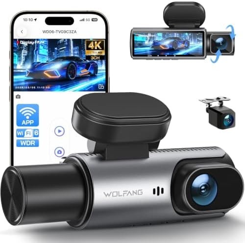 Car dashcam front - front, rear