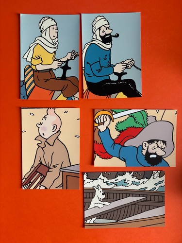Herge lot cartes postales - herge, 5