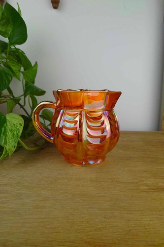 Carafe verre soufflé - , orange