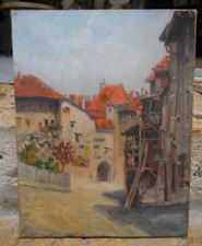 Tableau Vintage Huile sur