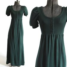 Vintage 1970s XS Green Short Sleeve Maxi Sweater Dress | by Hubba Hubba