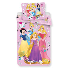 Set Housse de Couette Et Taie Disney Princesses pour Lit Simple en Coton 6554