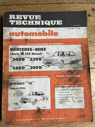 Revue technique mercedes - technique,