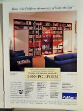 POLIFORM FINE WALL SYSTEMS ORIGINAL    VTG 1999 AD, 