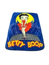 Betty Boop Full Moon City Large Blanket AS IS (READ!)