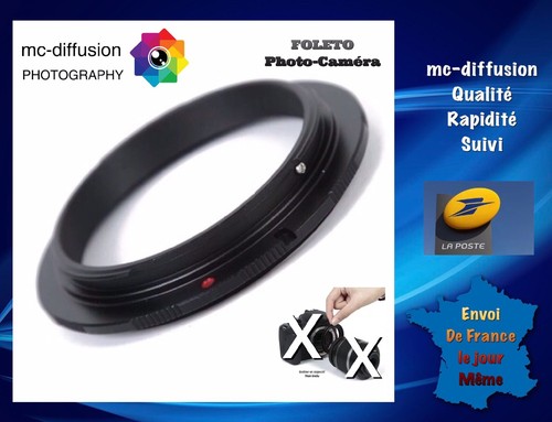 Bague inversion objectif 55mm