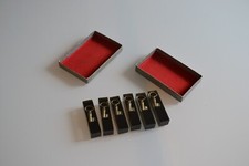 SET OF 6 VINTAGE 60's RESIN KNIFE REST WITH KEY INCLUSION