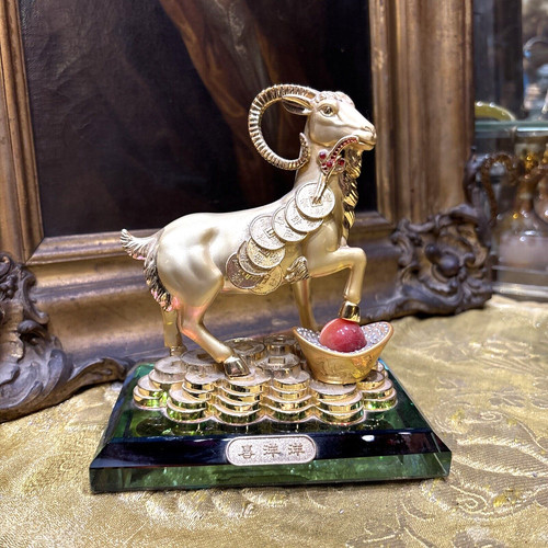 Chine sculpture metal doré - sculpture,