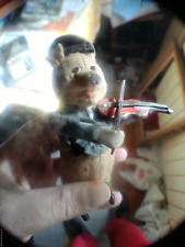 Antique Mechanical Toy Pig Violinist Schuco Automate 1900 Rare 