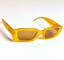 Rare Vintage Gucci Sunglasses GG 2409 Yellow Transparent Plastic Y2K