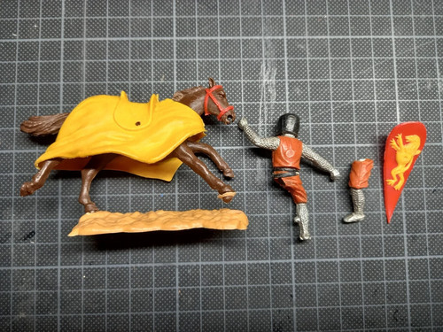 Timpo toy brown knight - timpo, vintage