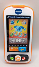 VTech Touch and Swipe Baby Phone Kids Cellphone Toy Touchscreen - Orange Tested 