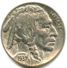 USA 5 cents Buffalo 1937 n°1402
