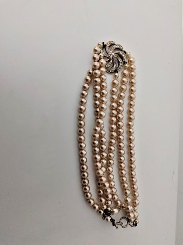 Collier art deco multirangs - collier,