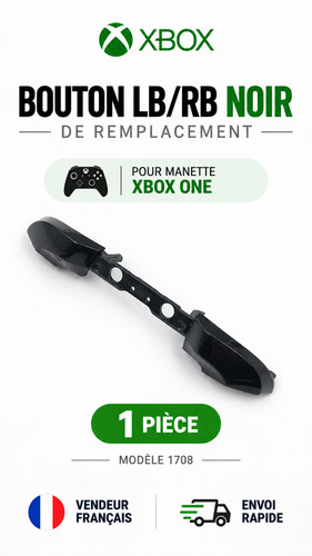 Bouton noir de - lb/rb,