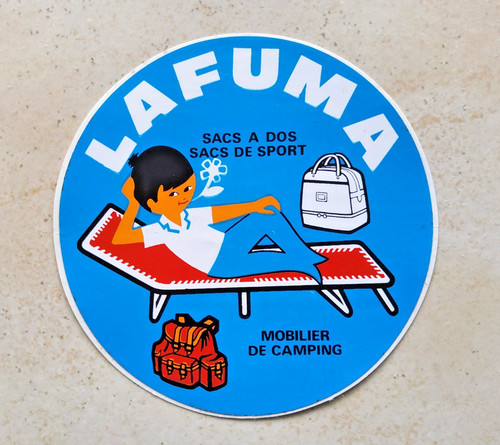 Autocollant ancien lafuma - autocollant,