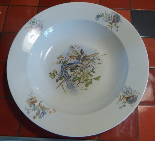 Grand plat fée libellule - plat,