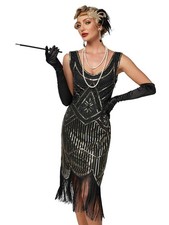 Robe gatsby femme frangée - gatsby,