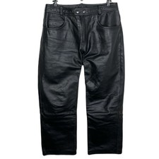 Pantalon Cuir Noir Moto