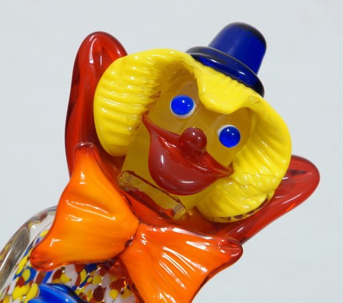 Statuette verre clown - statuette,