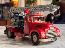 SCHUCO CAMION DE POMPIERS 6080 ELEKTRO-CONSTRUCTIONS ANNÉES 1950 100% ORIGINAL