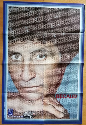Gilbert becaud affiche - becaud,