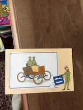 HERGE CHROMOS TINTIN VOIR ET SAVOIR AUTOMOBILE ORIGINES 1900 SERIE 6  NUMERO 49
