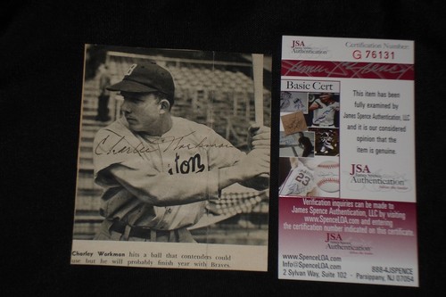 Charley chuck workman signed - chuck,