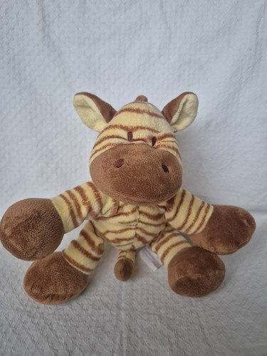 Doudou peluche zèbre rayé