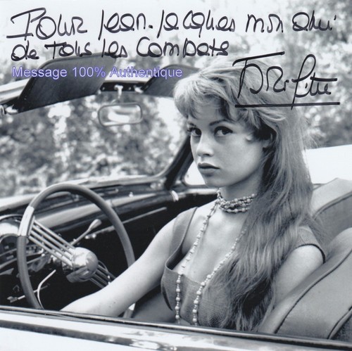 Brigitte bardot autographe - brigitte,