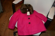 manteaux catimini double neuf 4 ans 77 % laine rose fuschia PROMOTION