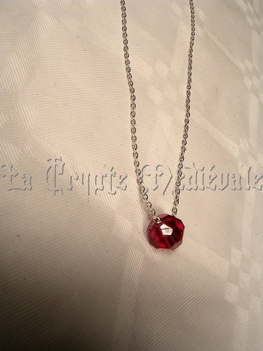 Collier sphère cristal - collier,