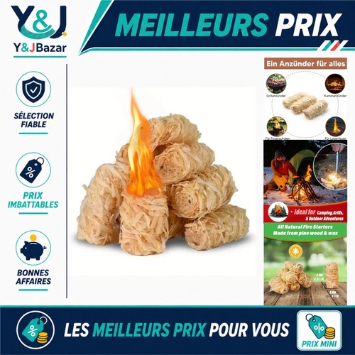 Allume feu naturel bois - allume-feu, pour