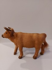 1900 Genuine Skin Covered Boiled Cardboard Cow Antique Toy? Doll 