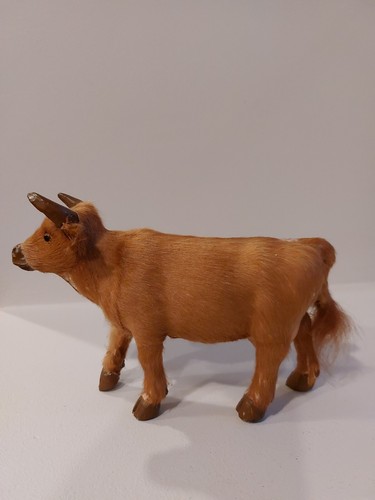 Jouet ancien vache - en, carton